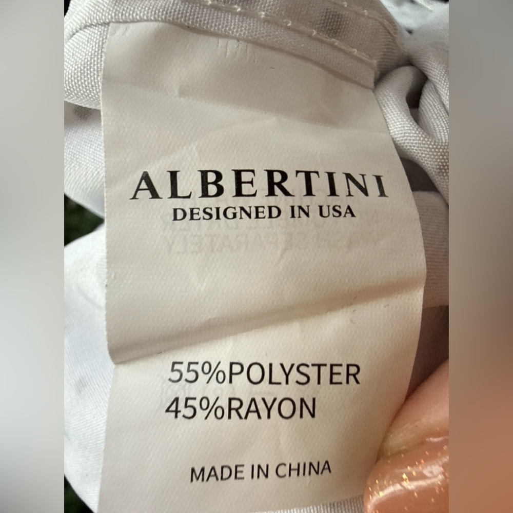 Albertini Luxury Metallic Print Dress Shirt NWT Men - Picture 9 of 10